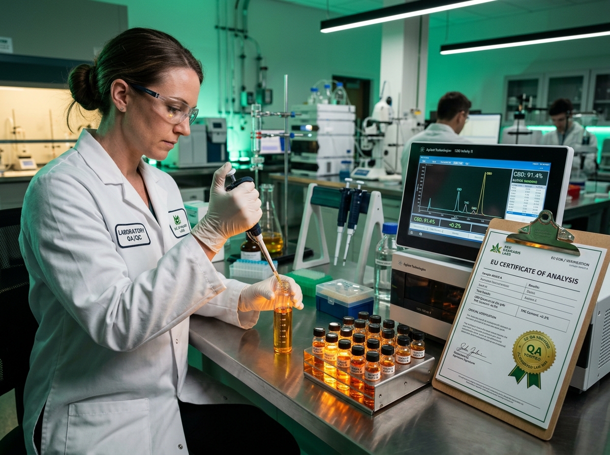 European Accredited Laboratory CBD Quality Testing & COA Analysis
